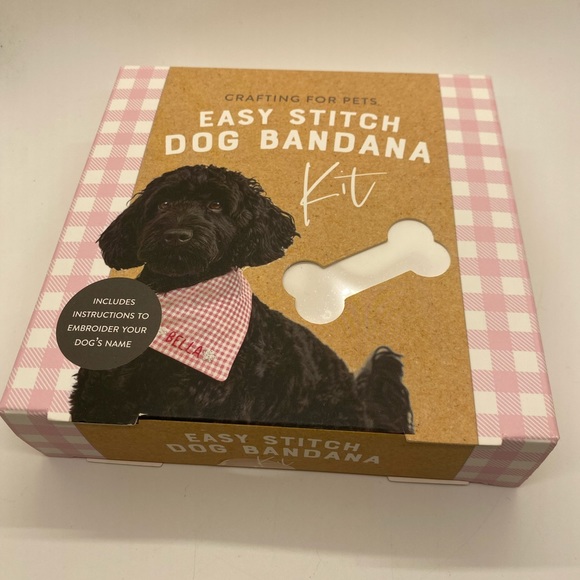 NWT Professor Puzzle Easy Stitch Dog Bandana Kit/ Crafting for Pets - Picture 1 of 7